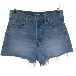 Old Navy sky high A-line denim shorts with smoothing pockets size 8